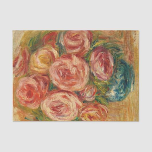 Vase de Rozen door Renoir Tissuepapier (Voorkant)