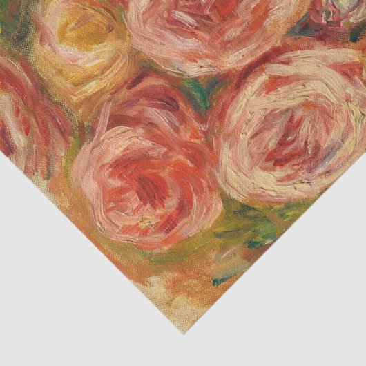 Vase de Rozen door Renoir Tissuepapier (Detail)