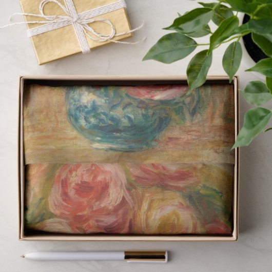 Vase de Rozen door Renoir Tissuepapier (Geschenk)