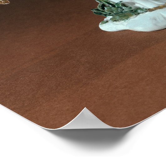 Vase Duplessis' met gouddecoratie Poster (Hoek)