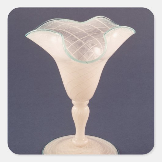 Vase, eind 19e eeuw vierkante sticker (Voorkant)