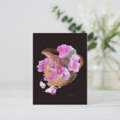 Vase en bloemen briefkaart (Staand voorkant)