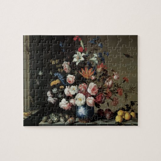 Vase Flowers by a Window, Balthasar van der Ast Legpuzzel (Horizontaal)