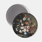 Vase Flowers by a Window, Balthasar van der Ast Magneet (Voorkant / Achterkant)