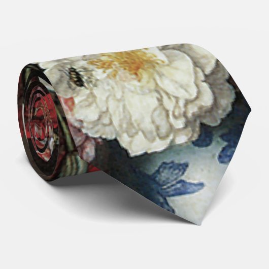 Vase Flowers by a Window, Balthasar van der Ast Stropdas (Opgerold)