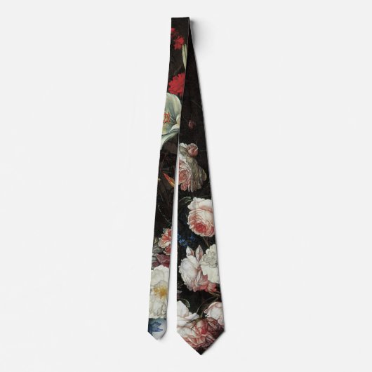 Vase Flowers by a Window, Balthasar van der Ast Stropdas (Achterkant)