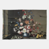 Vase Flowers by a Window, Balthasar van der Ast Theedoek (Horizontaal)
