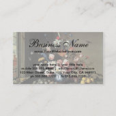 Vase Flowers by a Window, Balthasar van der Ast Visitekaartje (Voorkant)