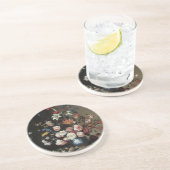 Vase Flowers by a Window, Balthasar van der Ast Zandsteen Onderzetter (Zijkant)