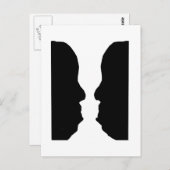 Vase Man optische verlichting Briefkaart (Voorkant / Achterkant)