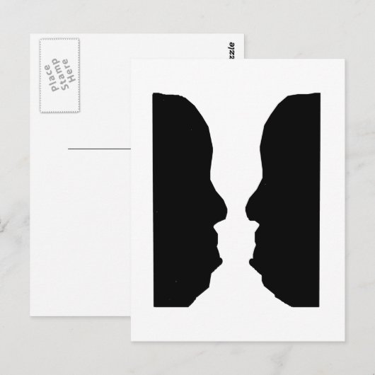 Vase Man optische verlichting Briefkaart (Voorkant / Achterkant)