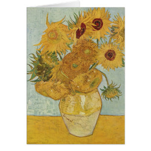 Vase met 12 zonnebloemen - Vincent Van Gogh (1888)