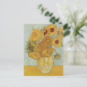 Vase met 12 zonnebloemen - Vincent Van Gogh (1888) Briefkaart (Staand voorkant)