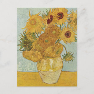 Vase met 12 zonnebloemen Vincent Van Gogh Briefkaart