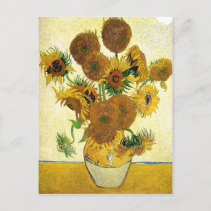 Vase met 15 zonnebloemen door Vincent van Gogh Briefkaart