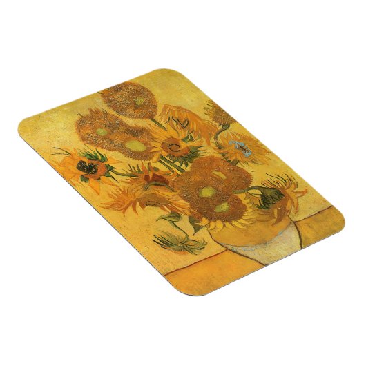 Vase met 15 zonnebloemen door Vincent van Gogh Magneet (Rechterzijde)