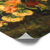 Vase met anjers (F243) Van Gogh Fine Art Poster (Hoek)