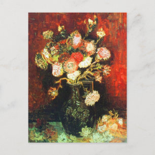Vase met Asters en Phlox Van Gogh Fine Art Briefkaart