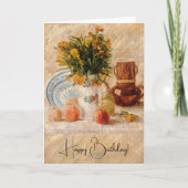 Vase met bloemen, Coffepot en Fruit, van Gogh Kaart (Voorkant)