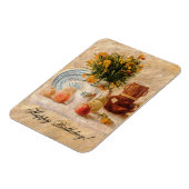 Vase met bloemen, Coffepot en Fruit, van Gogh Magneet (Linkerzijde)