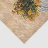 Vase met bloemen, Coffepot en Fruit, van Gogh Tissuepapier (Detail)