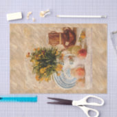 Vase met bloemen, Coffepot en Fruit, van Gogh Tissuepapier (Craft)