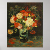 Vase met Carnaties Vincent van Gogh Poster (Voorkant)