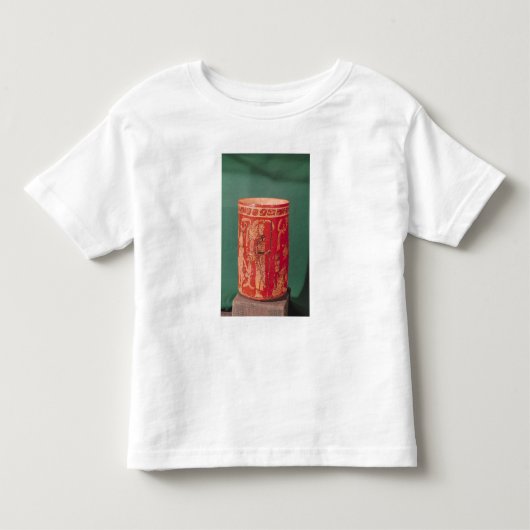 Vase met ceremoniële scènes, Tepeu 1 Periode Kinder Shirts (Voorkant)