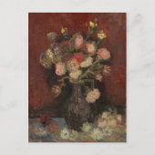 Vase met Chinese Asters en Gladioli door Van Gogh Briefkaart (Voorkant)