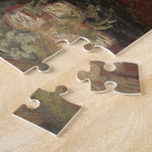 Vase met Chinese Asters en Gladioli door Van Gogh Legpuzzel (Zijkant)