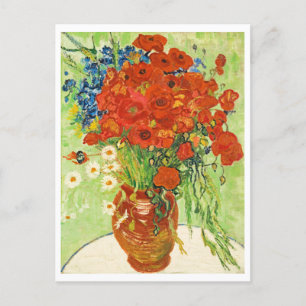 Vase met Cornbloemen en papavers, Van Gogh Briefkaart