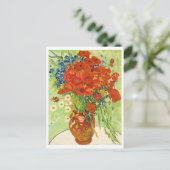 Vase met Cornbloemen en papavers, Van Gogh Briefkaart (Staand voorkant)