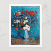 Vase met Cornbloemen en papavers, Van Gogh Briefkaart (Voorkant)