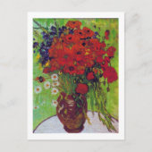 Vase met Cornbloemen en papavers, Van Gogh Briefkaart (Voorkant)