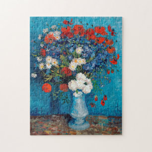 Vase met Cornbloemen en papavers, Van Gogh Legpuzzel