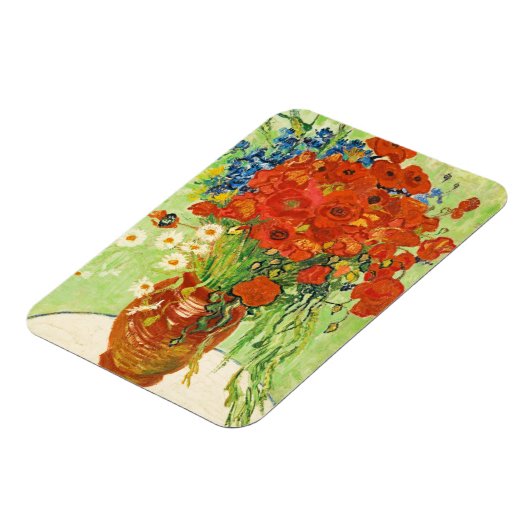 Vase met Cornbloemen en papavers, Van Gogh Magneet (Linkerzijde)