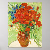 Vase met Cornbloemen en papavers, Van Gogh Poster (Voorkant)
