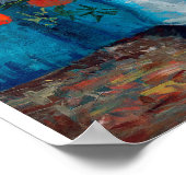 Vase met Cornbloemen en papavers, Van Gogh Poster (Hoek)