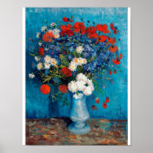 Vase met Cornbloemen en papavers, Van Gogh Poster (Voorkant)