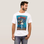 Vase met Cornbloemen en papavers, Van Gogh T-shirt (Voorkant volledig)
