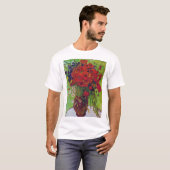 Vase met Cornbloemen en papavers, Van Gogh T-shirt (Voorkant volledig)