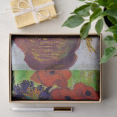 Vase met Cornbloemen en papavers, Van Gogh Tissuepapier (Geschenk)