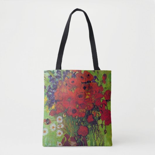 Vase met Cornbloemen en papavers, Van Gogh Tote Bag (Voorkant)