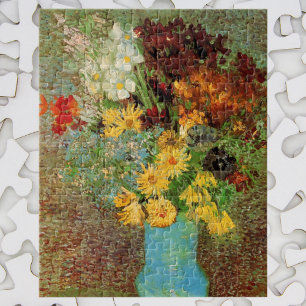 Vase met Daisies en Anemones door Vincent van Gogh Legpuzzel