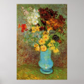 Vase met Daisies en Anemones door Vincent van Gogh Poster (Voorkant)