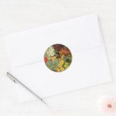Vase met Daisies en Anemones door Vincent van Gogh Ronde Sticker (Envelop)
