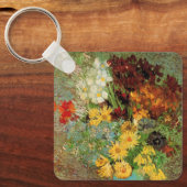 Vase met Daisies en Anemones door Vincent van Gogh Sleutelhanger (Voorkant)