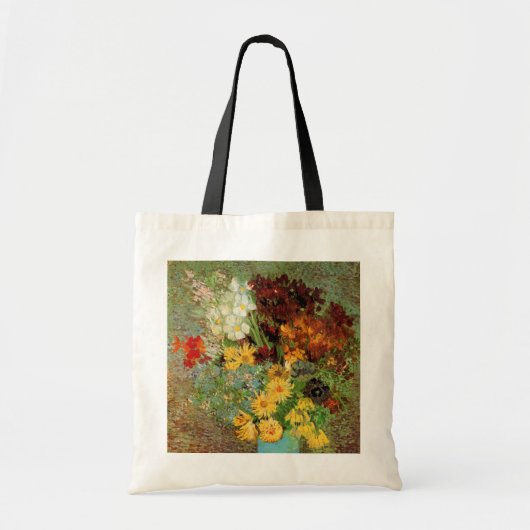 Vase met Daisies en Anemones door Vincent van Gogh Tote Bag (Voorkant)