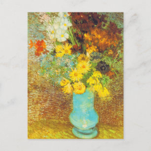 Vase met Daisies en Anemones Print Briefkaart