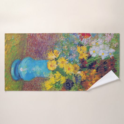 Vase met Daisies en Anemones, Van Gogh Badhanddoek (Badhanddoek)